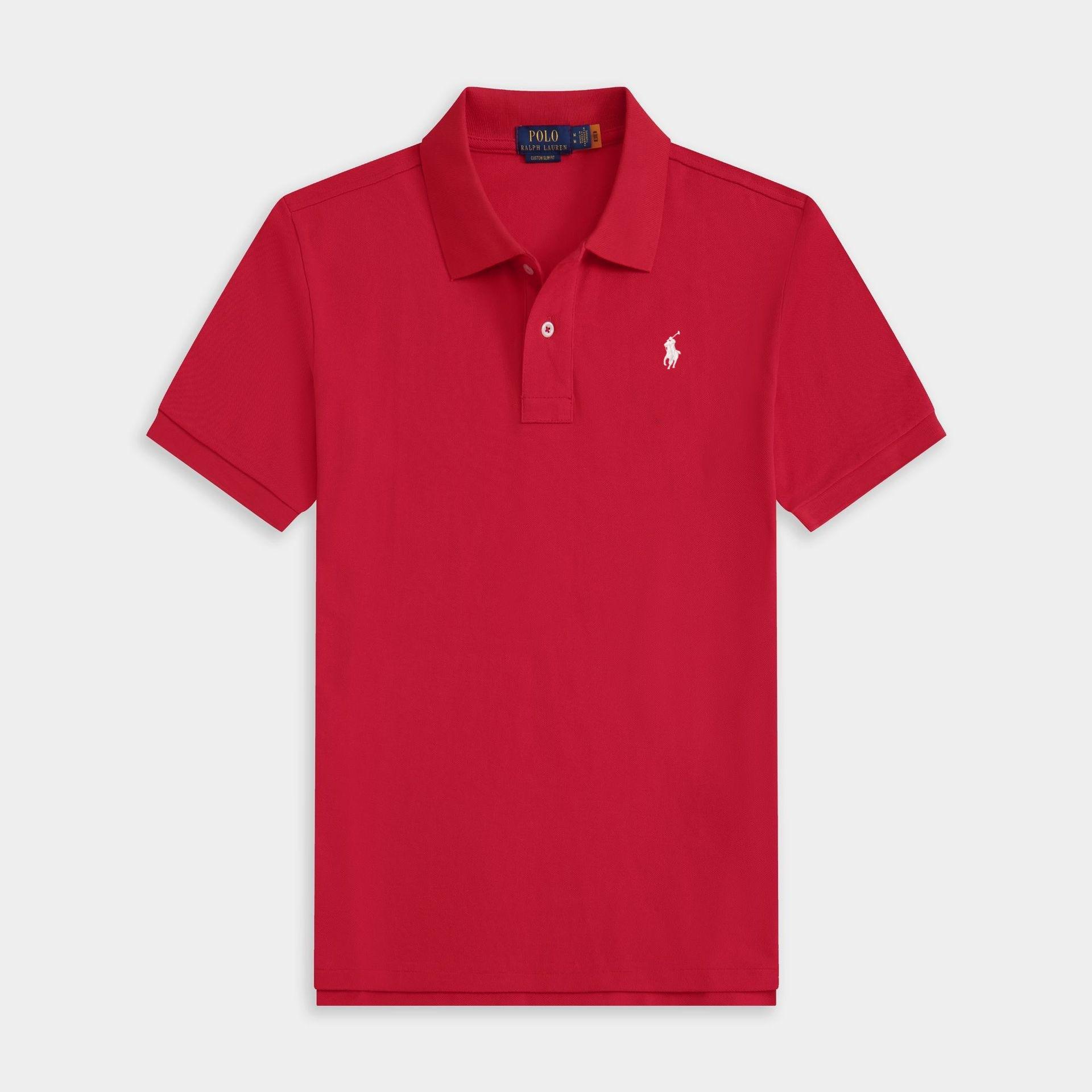 Herren Kurzarm-T-Shirts mit Stickerei, Poloshirts sowie Hemden mit Kragen für Freizeit und Business XXXXL schwarz