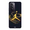 Phone Case - MANIACASE - Oppo Reno 12 Pro 5G - Silicone - Soft - Gold Jordan Logo
