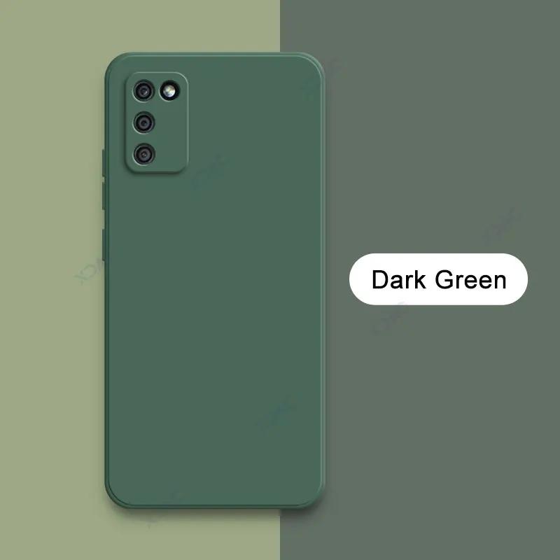 Square Liquid Silicone Phone Case for Samsung Galaxy A02S F02S M02S 360 Soft Back Cover SamsungA02S SamsungF02S SamsungM02S Bags
