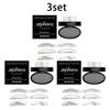 Zephoco Black and Gray Seal Eyebrow Powder Set Waterproof and Not Easy To Smudge Seal Auxiliary Thrush Daily Soft Natural Eyebrow Makeup 1pc