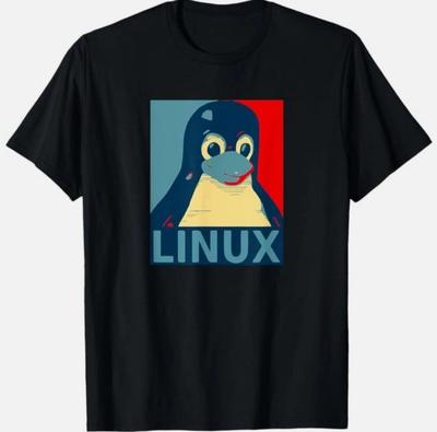 Linux Tux Penguin Graphic Design Unisex T-Shirt