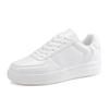 Klassieke Witte Ademende Platte Sneakers voor Dames - Comfortabele, Trendy, Veelzijdige Zomer Casual Schoenen met Zachte Zool.