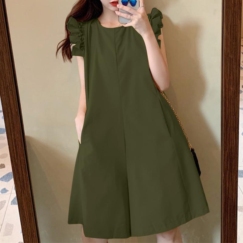 

ZANZEA Женские повседневные летние короткие комбинезоны без рукавов с круглым вырезом 4XL