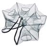 Foldable Crab Shrimp Fishes Crawfish Net Trap Cast Dip Cage for Fishing (6 Hole)