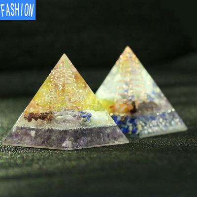 Lipici rășină cristal pietriș piatră spirală piramidă pendul ornament european și american ornament turn Eugen