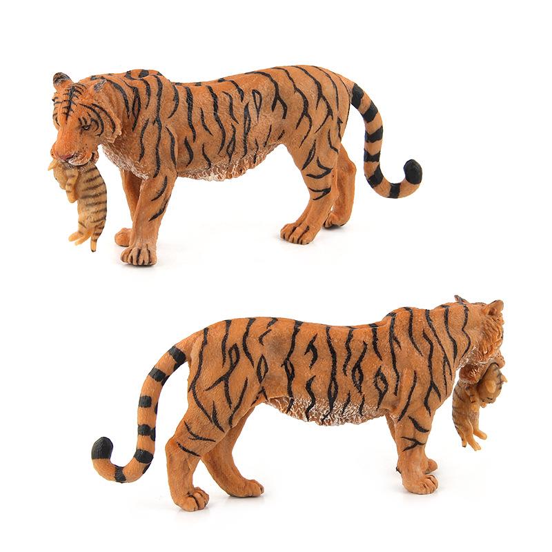 Solid Animal Park Wild Animal Model Simulation Children'S Toy, Forest Tiger Animal Model