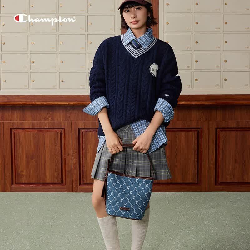 Champion Denim Bucket Crossbody Bag