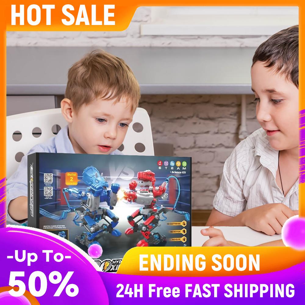 

Hydraulic Battle Bots Educational Fighting Game Set Fighting Robots Boxing Robots Cool Birthday Gift for Boys Age 5 6 7 8 9 10 China Mainland