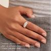 St. Delan Gold-Plated Stainless Steel Croissant Ring for Couples