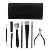 8 szt. Profesjonalny zestaw do pedicure z torbą do przechowywania Pielęgnacja paznokci u stóp Ostrze do usuwania martwego naskórka dla wrastających modzeli odcisków