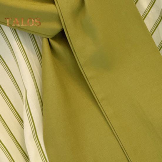 Dámská košile s dlouhým rukávem, vertikálně pruhovaným falešným dvoudílným designem, šálovými zády, volným střihem, knoflíky, topy