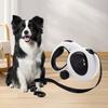 Lightweight Retractable Dog Leash One-Handed Operation Outdoor Night Walking with LED Light & Waste Bag Dispenser