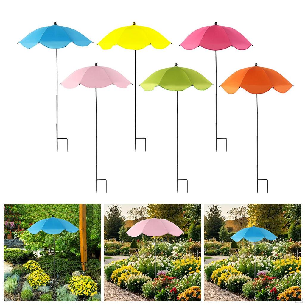 Garden Parasol for Plant Coverage with Shade Cloth