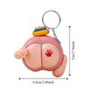 Emit Light Vocal Buttocks Toy Cartoon Fidget Keychain Toys Funny Spanking Keychain  Backpack Decor