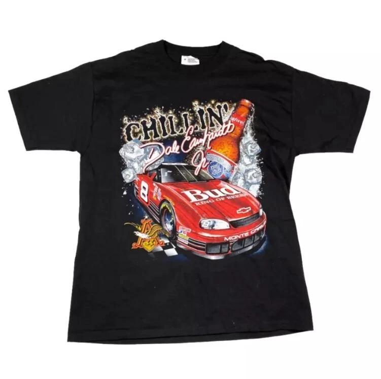 

Винтажная футболка NASCAR Дейла Эрнхардта-младшего Budweiser 1999 года M