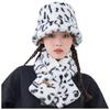 Dámská podzimní a zimní rybářská čepice s leopardím vzorem do vlasů zimní teplá čepice
