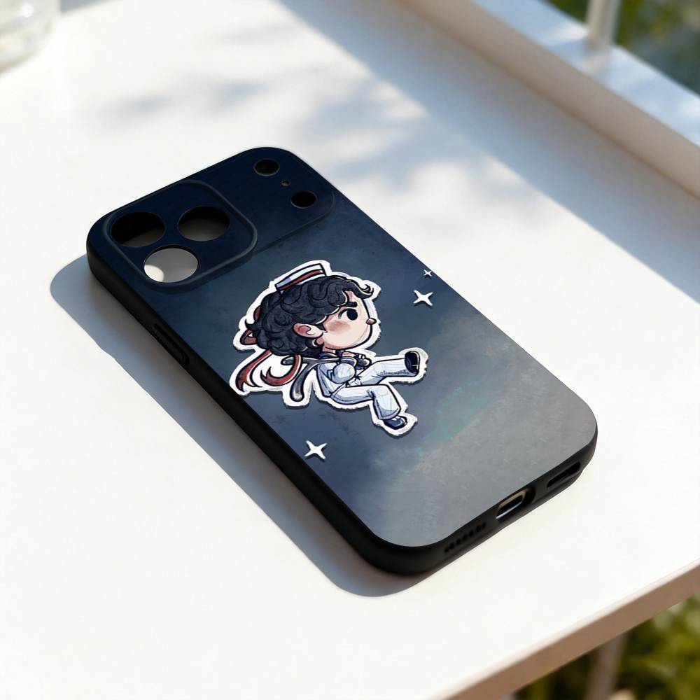 C-Conan Gray Wishbone Cool For iPhone 17,16,15,14,13,12,11,Pro,Max,Plus,E,SE4,Air,Mini Black Soft Cover Phone Case