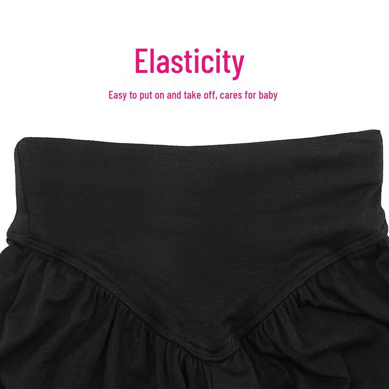 Czarne Haremki Taneczne dla Dzieci Chłopców i Dziewcząt - Długie Spodnie Treningowe Łacińskie na Wiosnę i Jesień