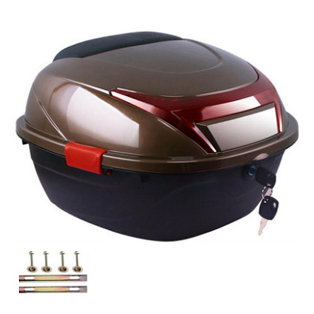 Motorcycle Rear Box Helmet Luggage Storage Top Case Large Capacity Universal for Electromobile