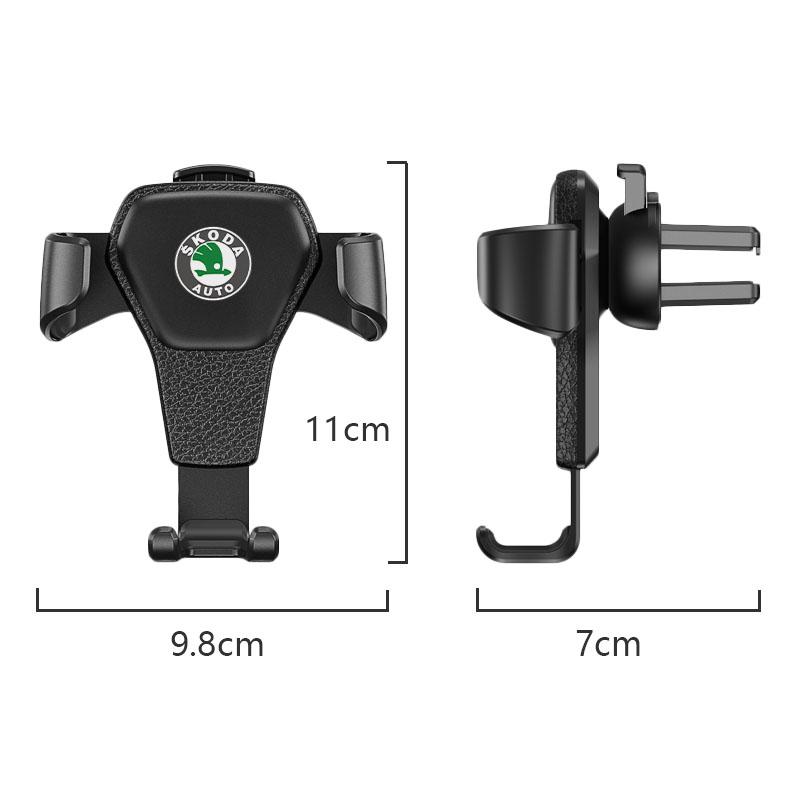 Supporto per Telefono Auto HIAQ2 per Bocchetta d'Aria con Sensore G, Supporto GPS per Smartphone per Skoda Octavia Kodiaq Superb Yeti Kamiq Fabia Karoq Scala Rapid Enyaq