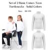 Set of 2 Basic Unisex Teen Turtlenecks - Solid Colors, Any Season 6236-038-pak2 HC