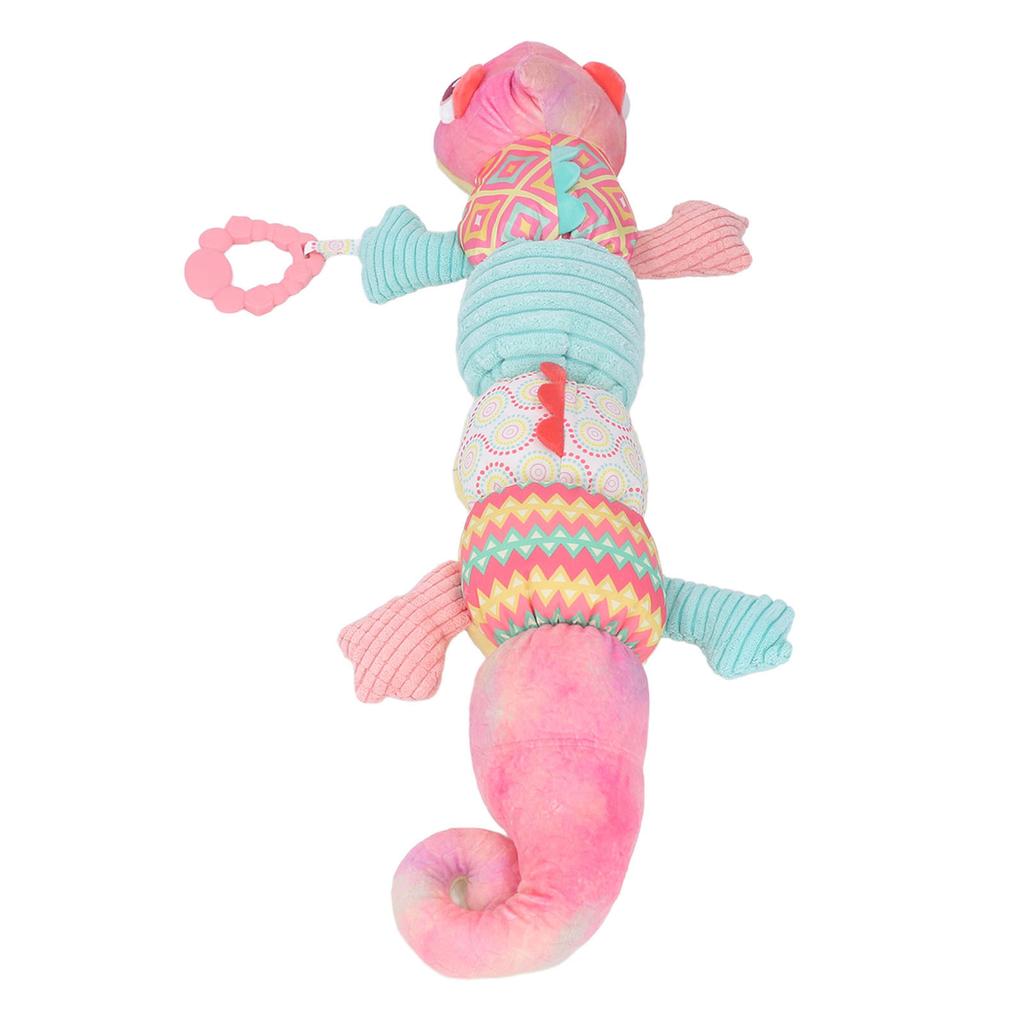 23in Multi Sensory Animal Crinkle Toy Plush Soothe Musical Stuffed Animal Activity Toy