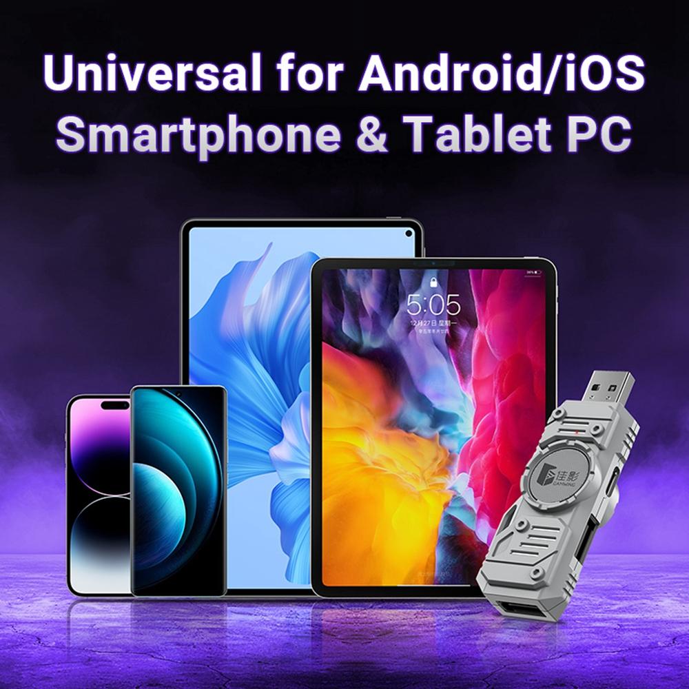 GAMWING M9 5-in-1 Wired + Bluetooth-compatible Dual Mode Mobile Game Converter with Keyboard and Mouse Set