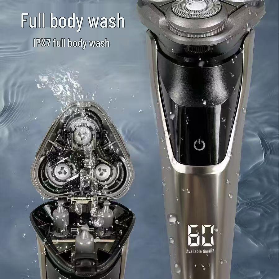 

Super Man Smart RS363 Men s Rechargeable Three-Blade Electric Shaver & Beard Trimmer