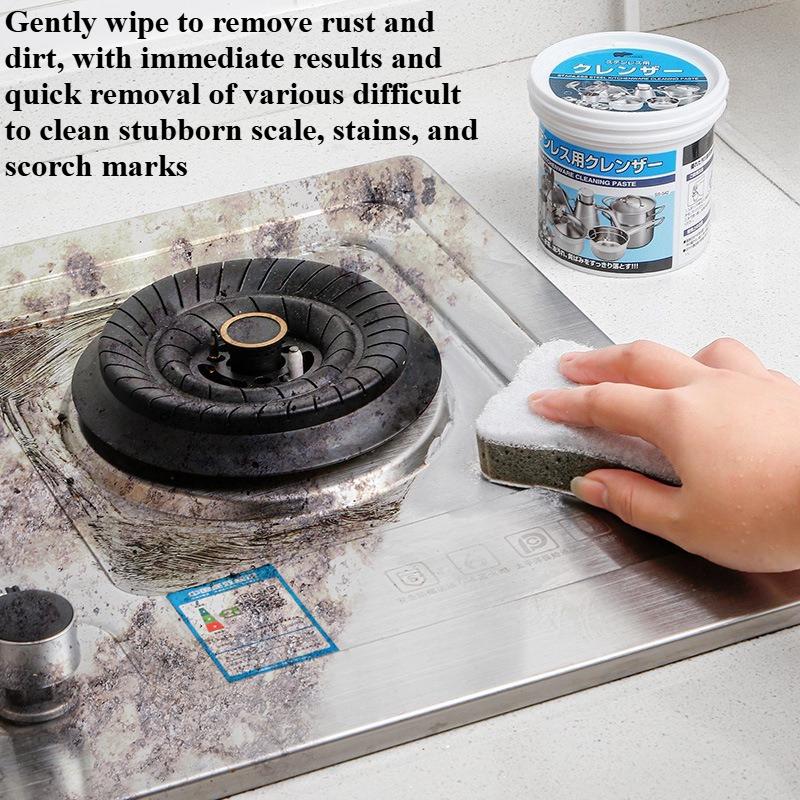 200g 500g Stainless Steel Non Rinse Cleaning Paste Multifunctional Kitchen Cookware Deep Cleaning Rust Remover