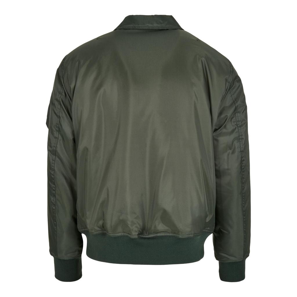 Build Your Brand Mens Collared Bomber Jacket