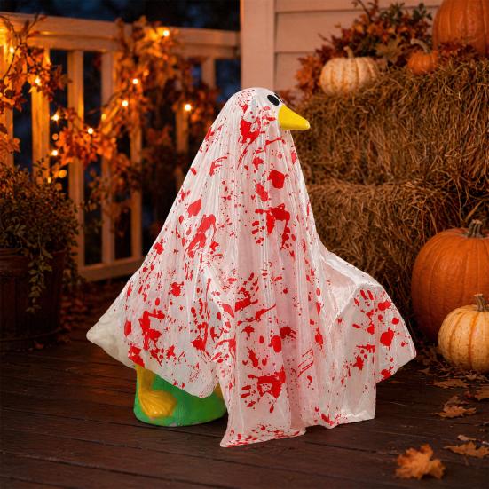 Halloween Porch Goose Outfit, Blood Goose Clothes, Horror Style Goose Costume for Haunted House Party Favors