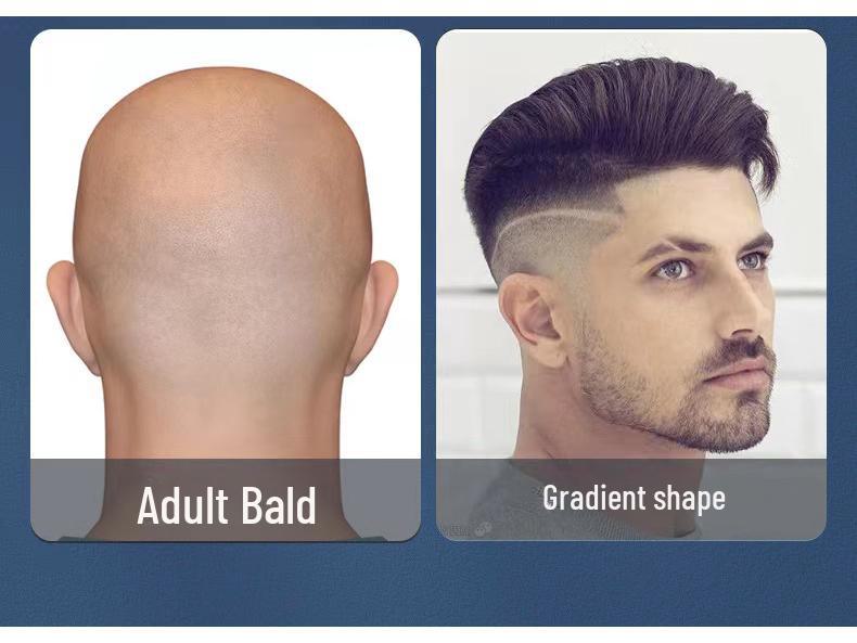 Tondeuse à cheveux professionnelle LCD rechargeable transparente rétro pour le rasage et la coupe