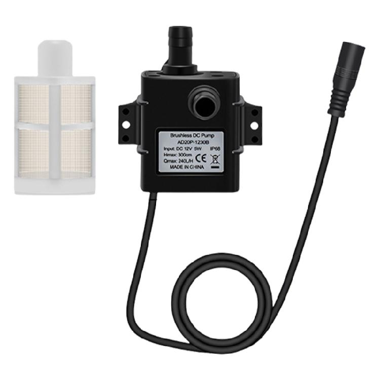 

Solar Small Submersibles Water Pump 240L/H DC12V Aquarium Fish Tanks Pump with Filter Low Noise Brushless Motor Water Pump 1