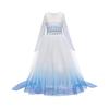 (Blu Gradiente, 5-6 Anni) Costume da Regina Elsa di Frozen 2 per Bambine Ragazze Festa Principessa Cosplay Travestimento-u