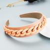 Women's Rural Wide Edge Color Chain Decoration Makaron Color Headband