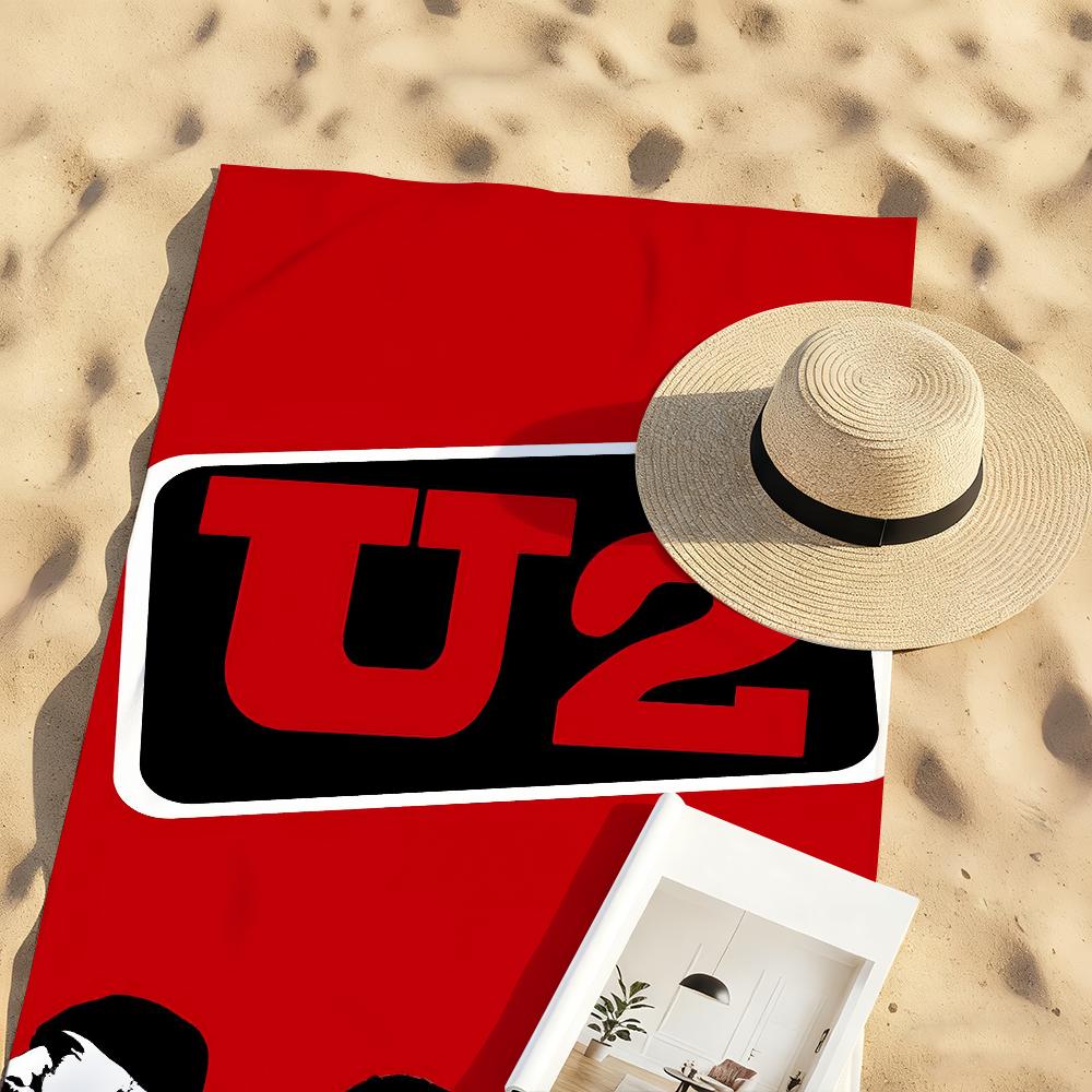 Rock U-U2 Band Music Towel Soft Pool Gift For Travel Gym Shower Camping Quick Dry Sports Large Beach Towels
