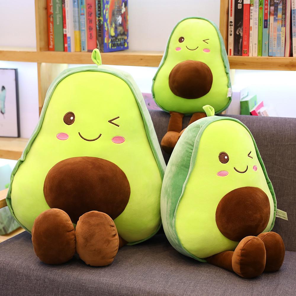 

30/45/55CM Cute Avocado Plush Toy Girl Pillow Simulation Fruit Stuffed Doll Birthday Gift For Men And Women 30cm