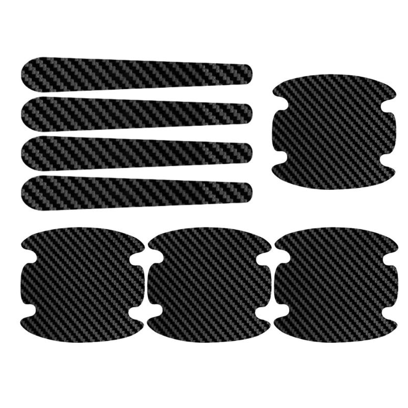 8Pcs Car Door Bowl Handle Sticker Invisible Car Exterior Decals Stickers Film