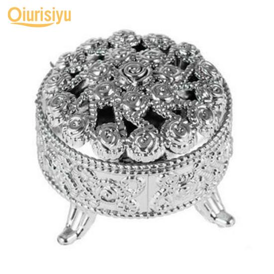 

Портативная свадебная коробка для безделушек, контейнер для конфет, сувенирный подарочный чехол, домашний декор стола, домашняя жизнь серебряный