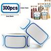 300pcs/roll Removable Storage Refrigerator Label Classification Stickers, Adhesive Food Storage Label Stickers, Blank Date Labels Refrigerator Labels