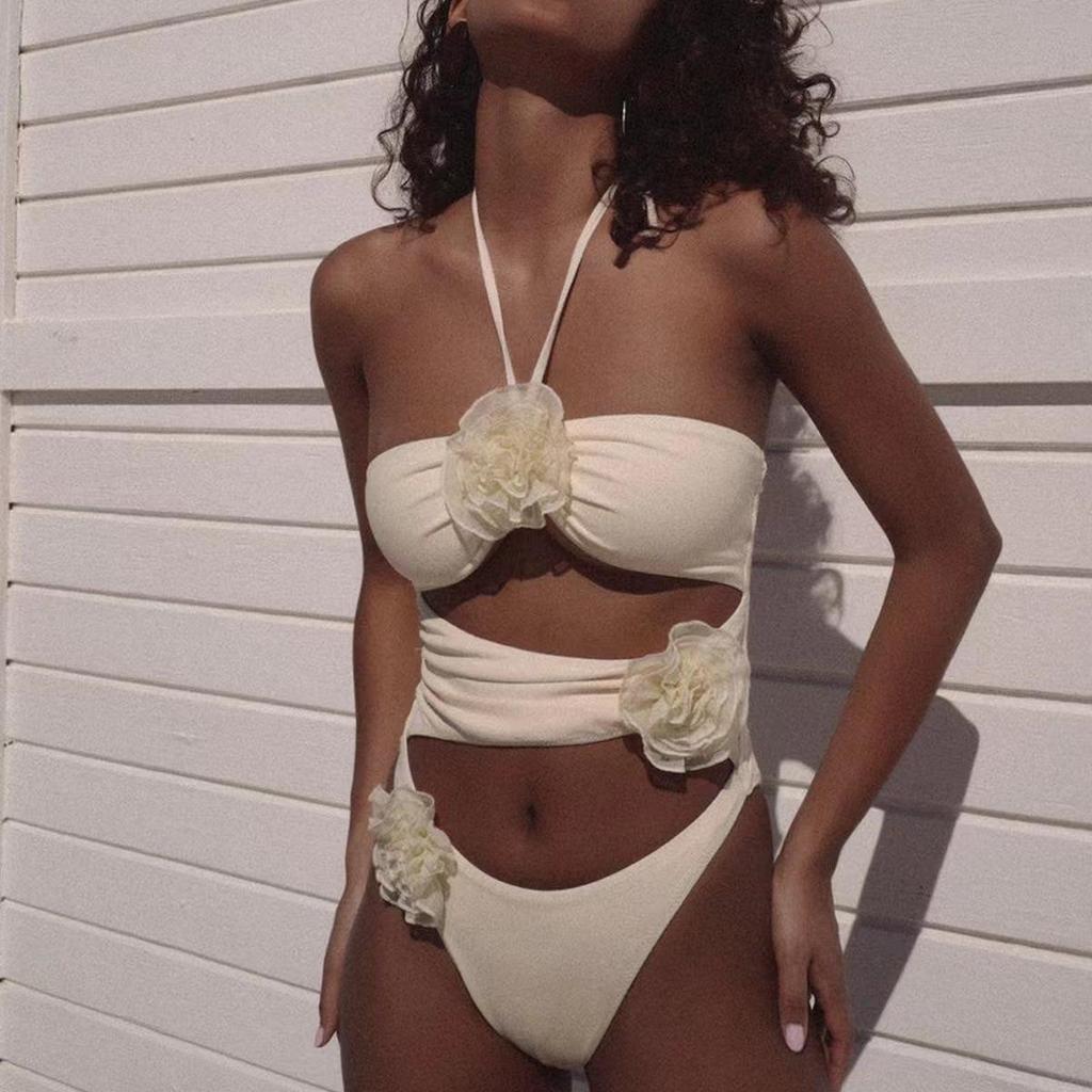 2024 European & American One-Piece Skirted Swimsuit: Flounce Tummy Control, Slimming & Sexy Wrap for Women