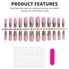 Pink Long False Nails with Leopard Tip Charming Comfortable To Wear Manicure Nails for Shopping Traveling Dating