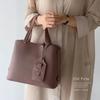 VITAFELICE Genuine Cowhide Leather 2-Way Square Handbag for Women, Vinb-l16045 (Old Plum)