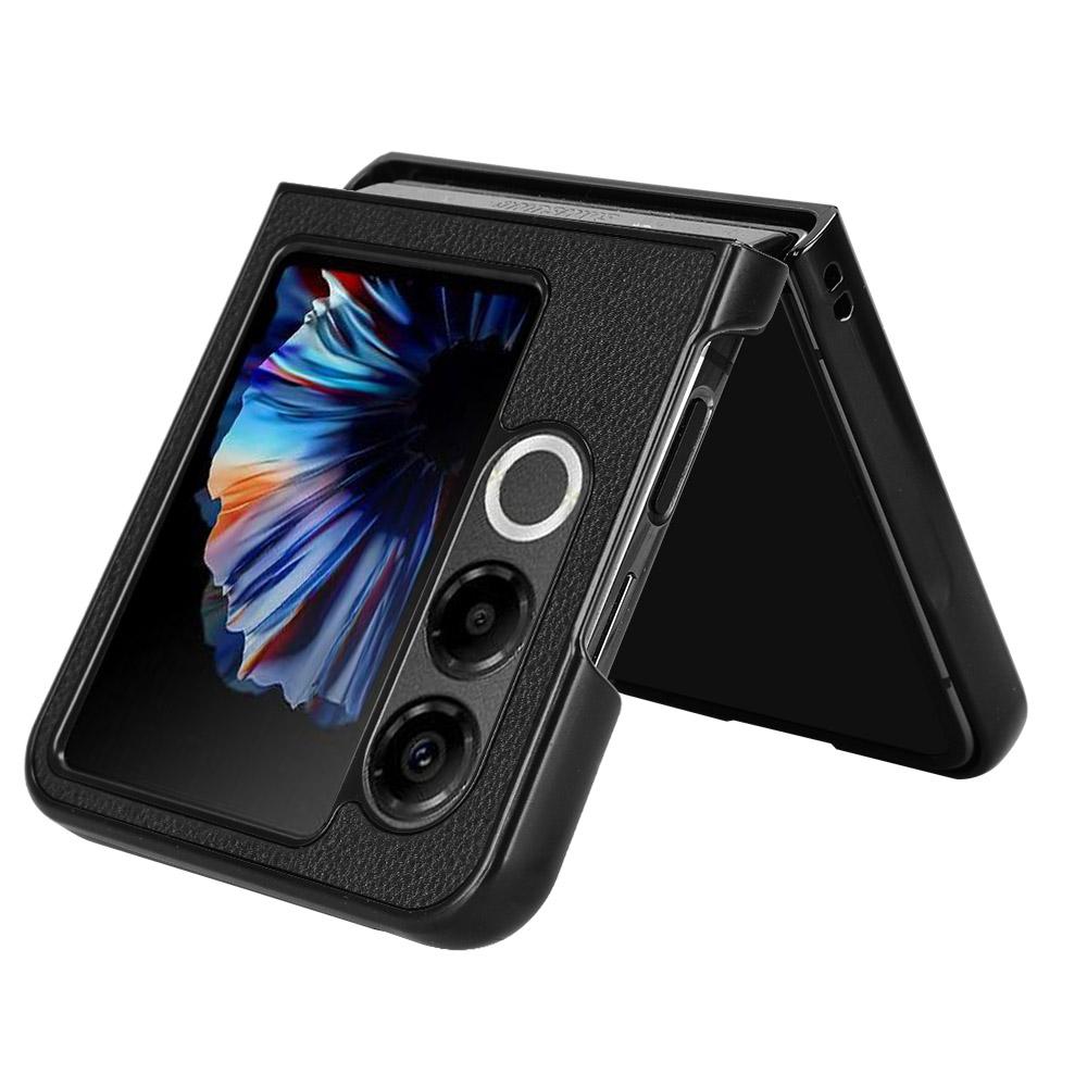 For ZTE Nubia Flip2 5G A404ZT Case Card Holder Litchi Texture Leather+PC Folding Phone Cover