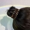 Ball Head Hair Accessories Resin Olive Leaf Hair Reel, Headgear Women's Hairpin, Professional Head Flower Twist Clip Full Diamond Ponytail Buckle