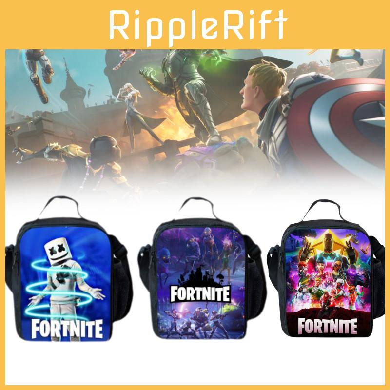 Cartoon Game Insulated Lunch Bag Snack Picnic Travel School Lunchbox