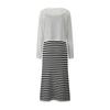 GGPX New York Outer Set Maxi Stripe Pattern Dress Gq6st003f