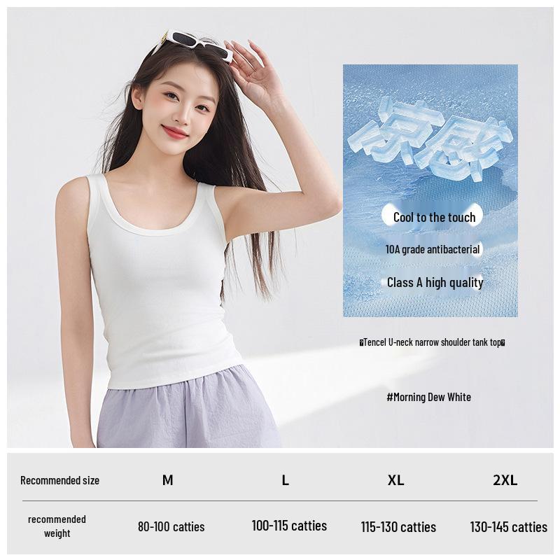 

Women s Summer Tencel Lyocell U-Neck Sleeveless Knit Top XXL (130-145 lbs)