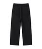 BLACKBROWN Semi-Wide Fit Twill Cotton Pants [Black]