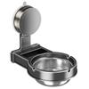 Suction Cup Wall Mounted Dog Bowl Leak-Proof Space Saving Pet Feeding Bowl No-Drill Anti Spill Slow Feeder Bowl Cat Dog